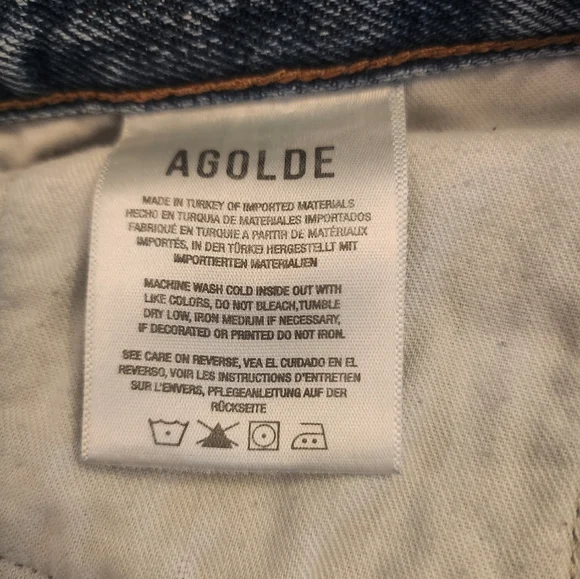 Agolde 90's Mid Rise Loose Fit Jeans in Scheme - Picture 12 of 13